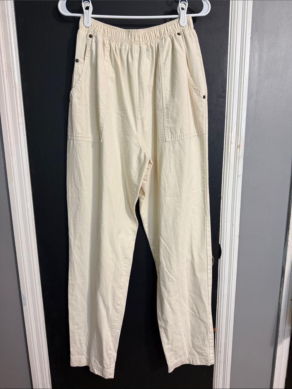 Karen Kane Easy Wear Vintage Cream Pull On Pants Size: 12 Inseam: 30.5”